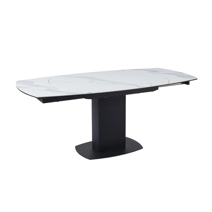 Ramada Swivel Extension Dining Table Set with 4 Grey Swivel Chairs