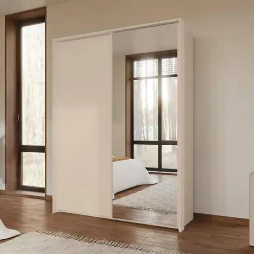TARO Sliding Door Wardrobe – With Mirror Doors