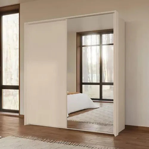 TARO Sliding Door Wardrobe – With Mirror Doors