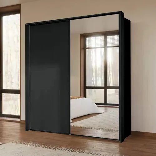 TARO Sliding Door Wardrobe – With Mirror Doors