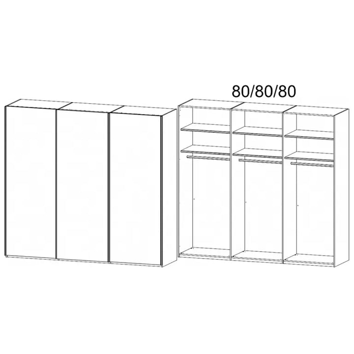 TARO Sliding Door Wardrobe – No Mirror