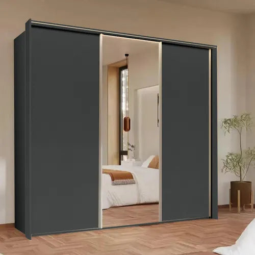 TARO Sliding Door Wardrobe – With Mirror Doors