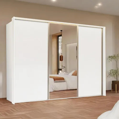 TARO Sliding Door Wardrobe – With Mirror Doors