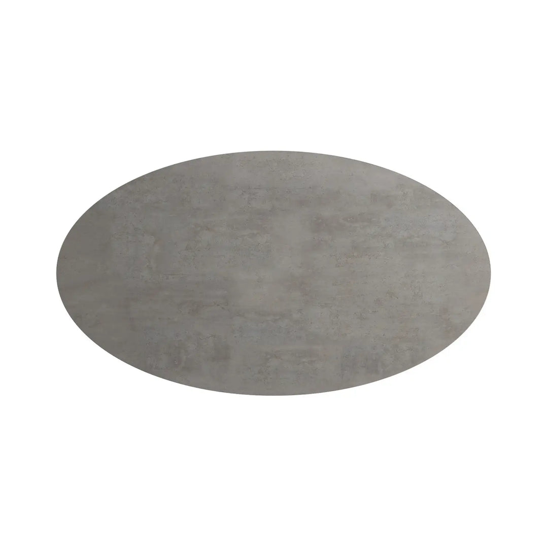 The Apex 160cm Ash Grey Oval Dining Suite