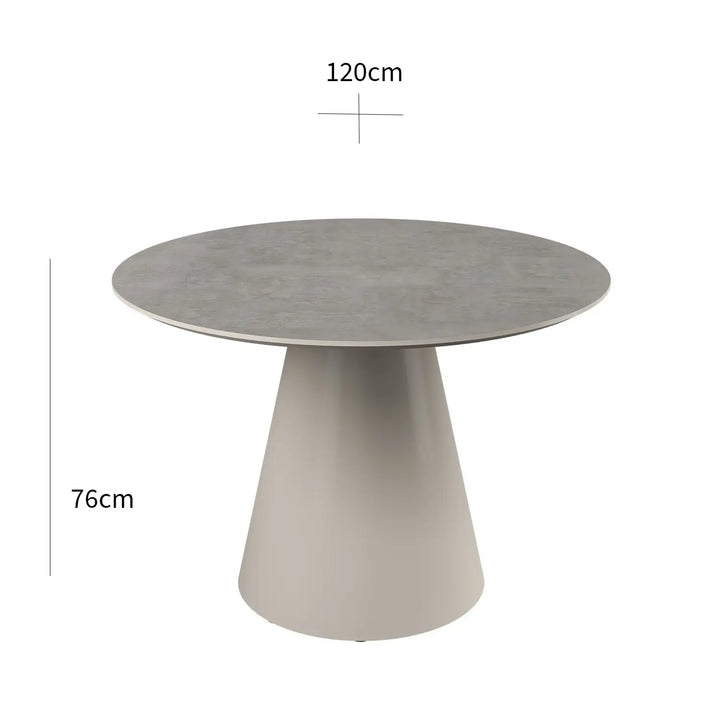 The Apex 120cm Ash Grey Round Dining Suite