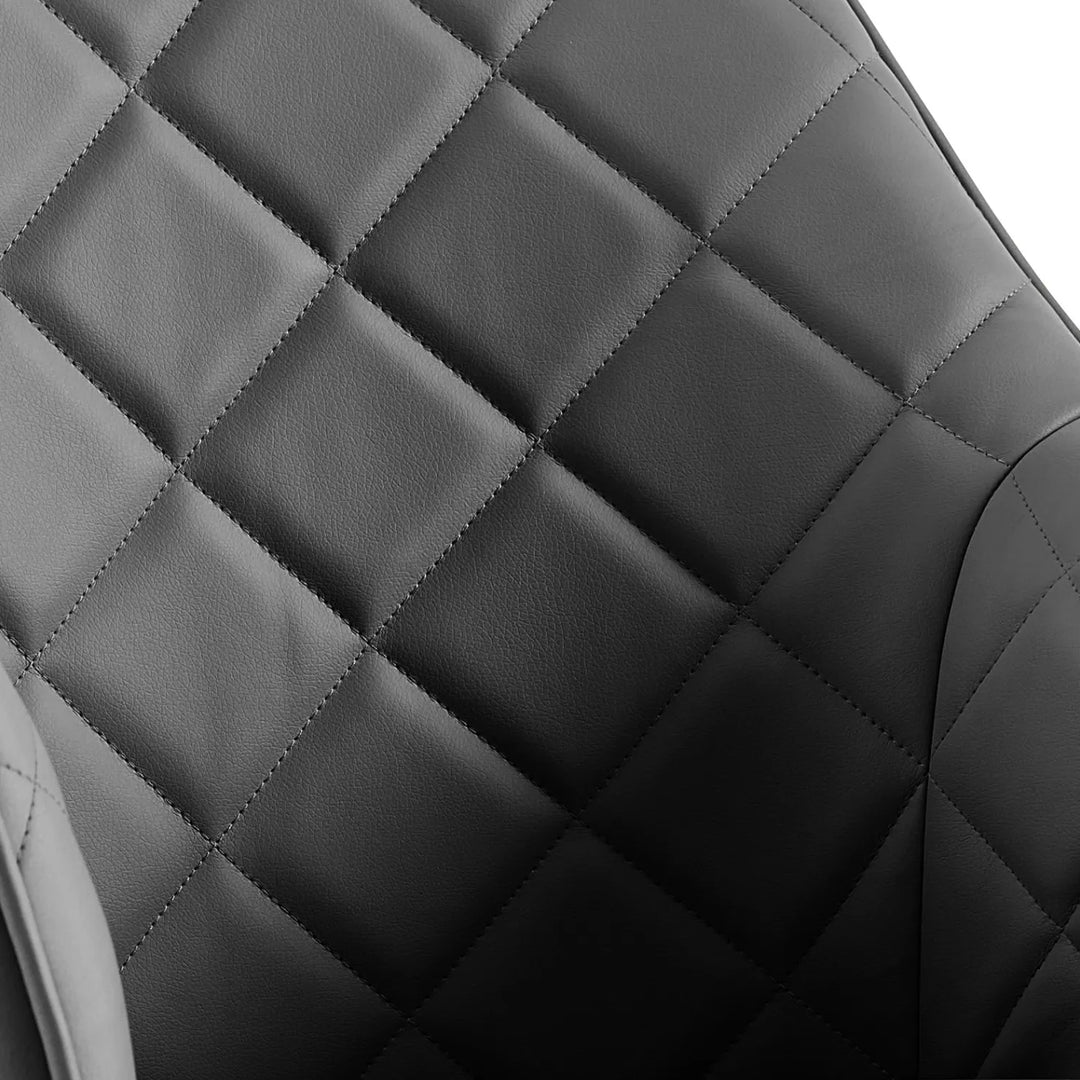 Allegra White Dining Set with 6 Cavallo Rotating Chairs