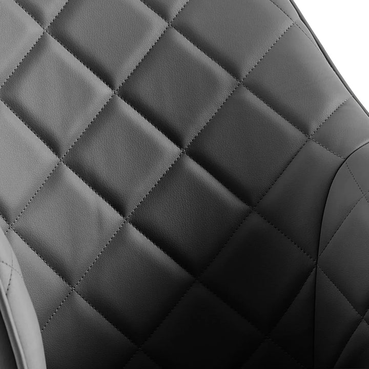 Allegra White Dining Set with 6 Cavallo Rotating Chairs