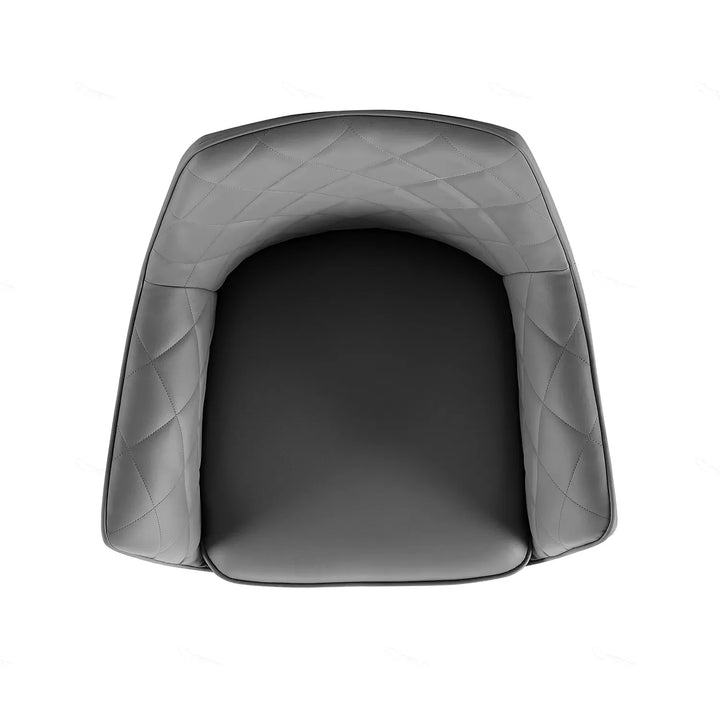 Allegra White Dining Set with 6 Cavallo Rotating Chairs