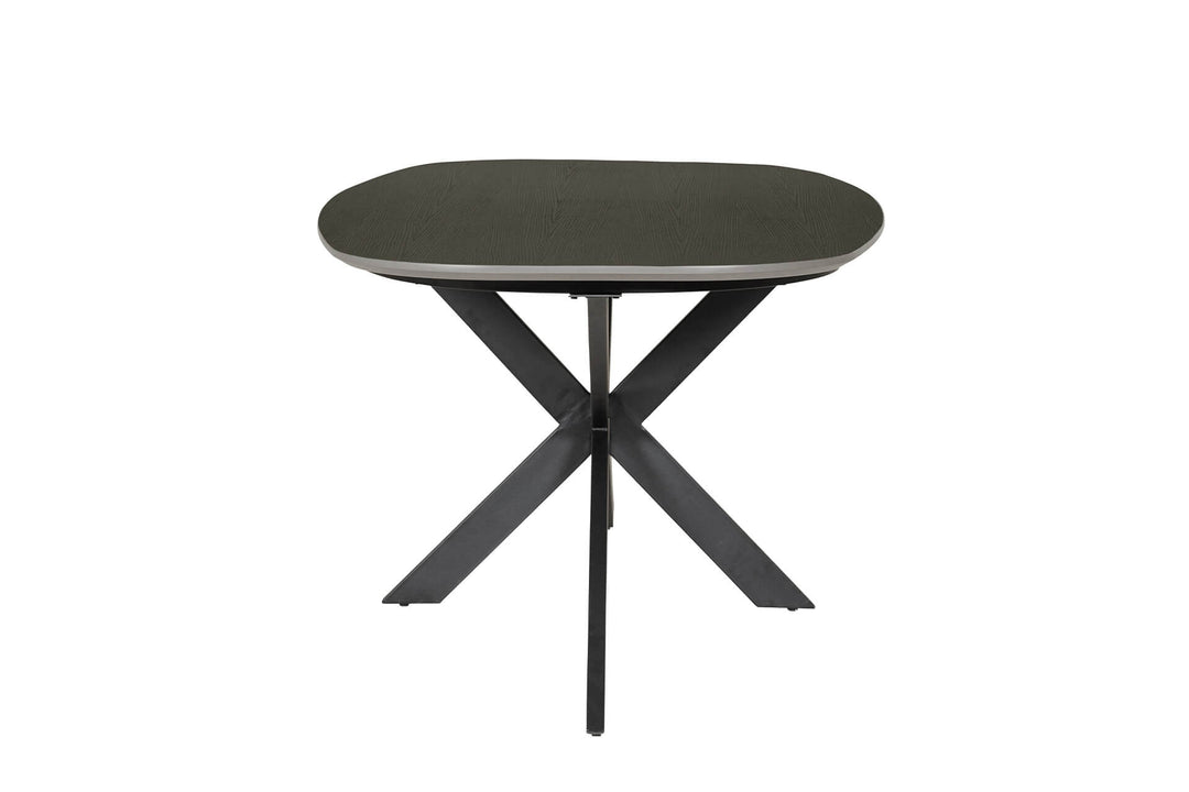 Sadia Oval Dining Table Set - Smoke 2000mm