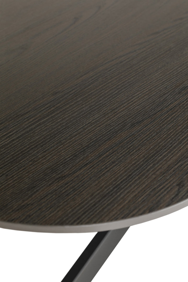 Sadia Oval Dining Table Set - Smoke 2000mm