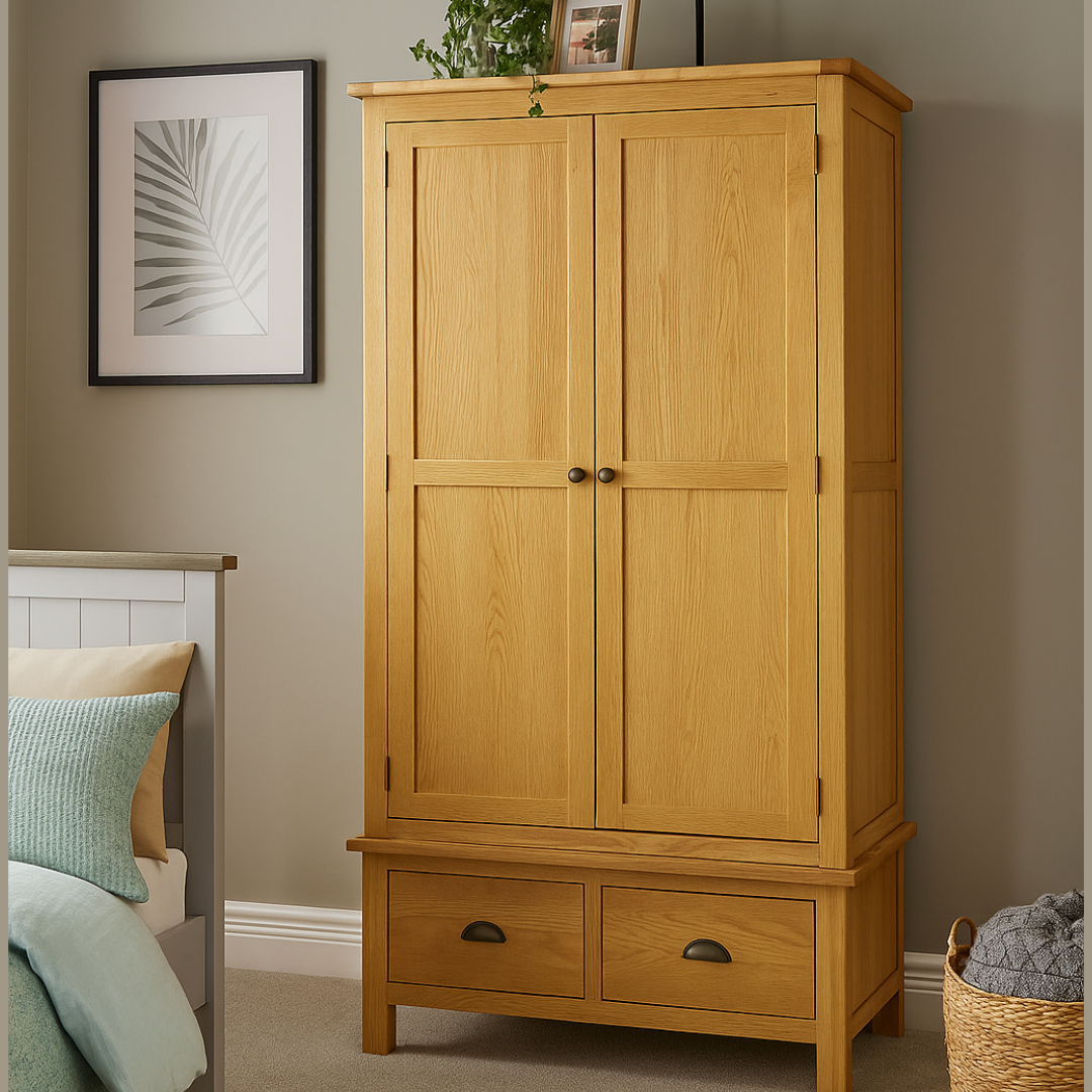 Portland Gents Wardrobe-oak