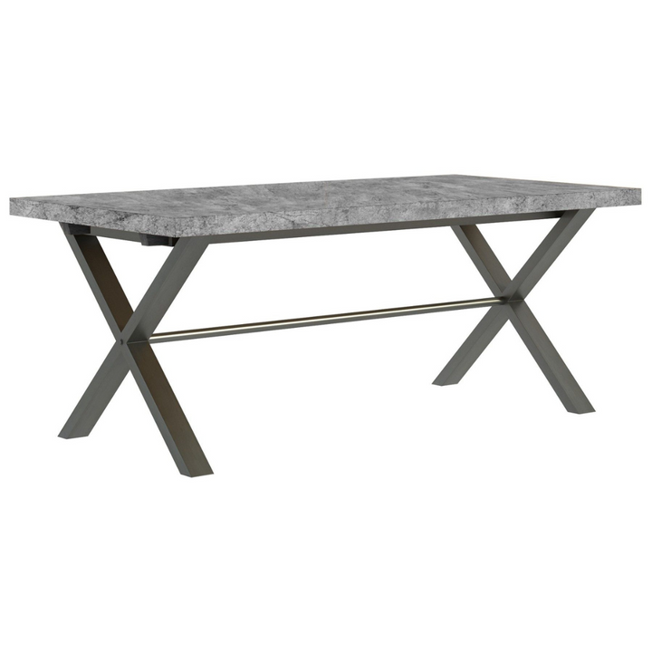 Fusion Stone Effect Dining Table With 4 Chairs & Bench