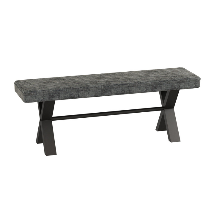 Fusion Stone Effect Dining Table With 4 Chairs & Bench