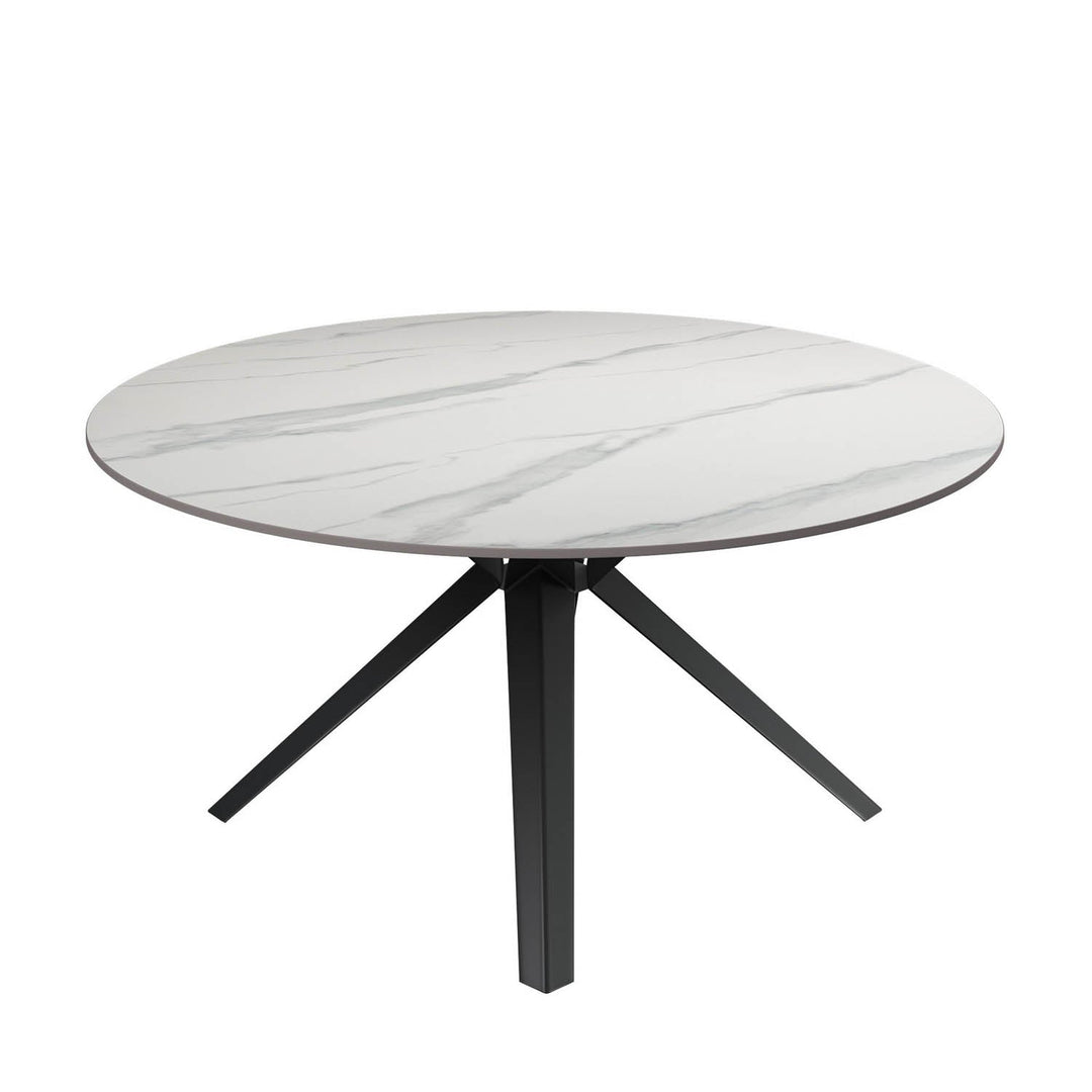 Modern White Ceramic Coffee Table with Gloss Finish