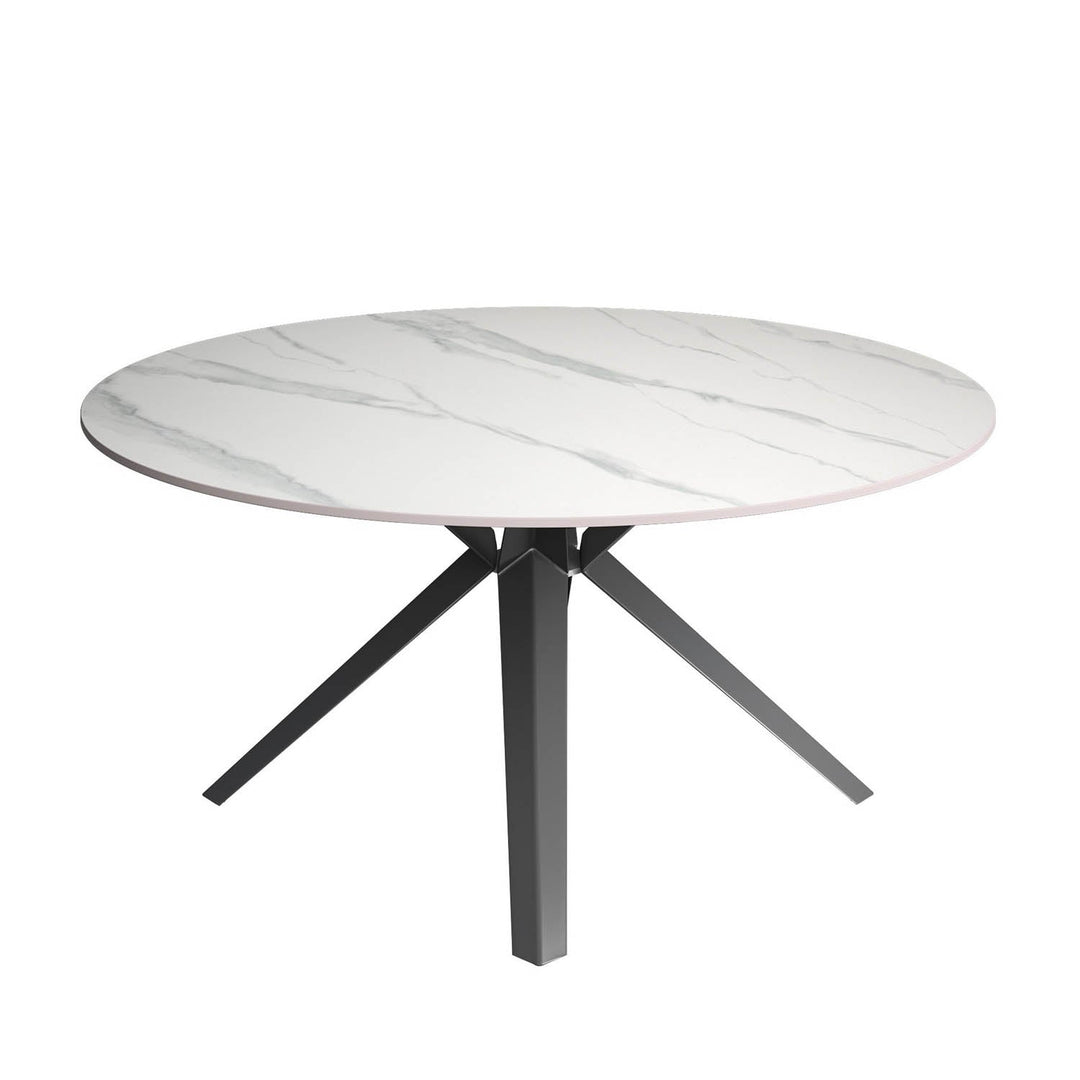 Modern White Ceramic Coffee Table with Gloss Finish