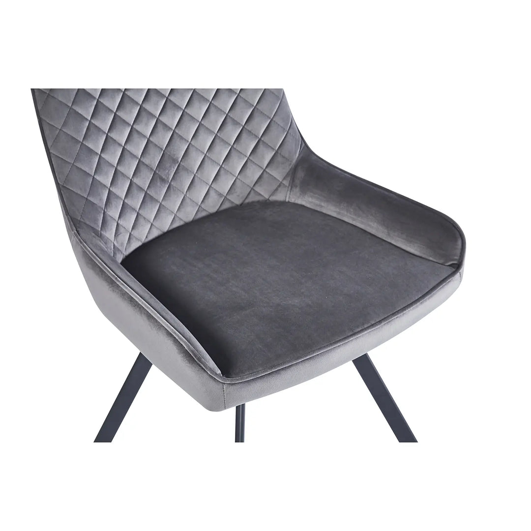 Extending Ceramic Dining Set: 140cm to 180cm | Space-Saving | 4 Upholstered Chairs