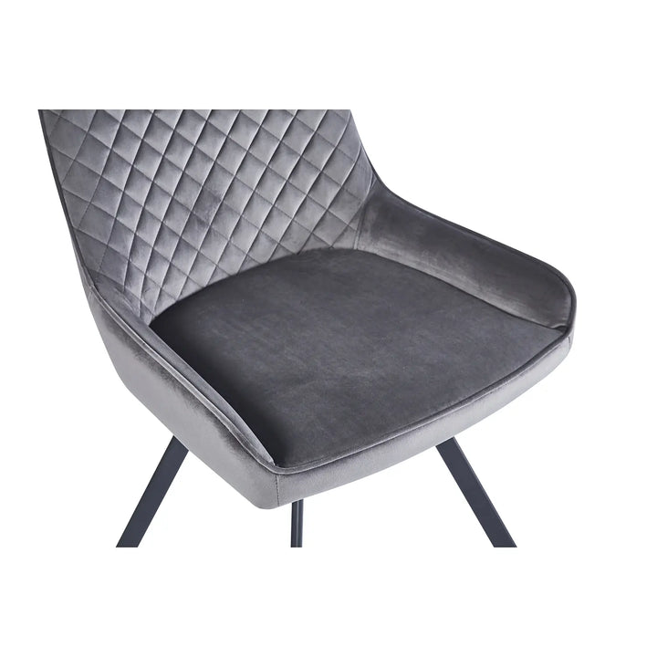 Extending Ceramic Dining Set: 140cm to 180cm | Space-Saving | 4 Upholstered Chairs