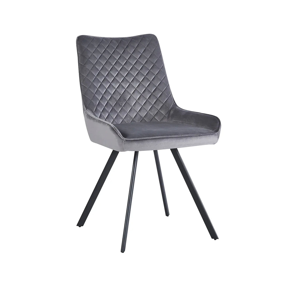 Extending Ceramic Dining Set: 140cm to 180cm | Space-Saving | 4 Upholstered Chairs