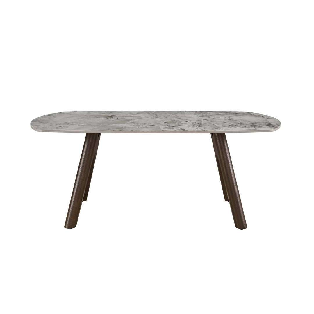 Durable Sintered Stone Coffee Table | Scratch & Stain Resistant Grey Top
