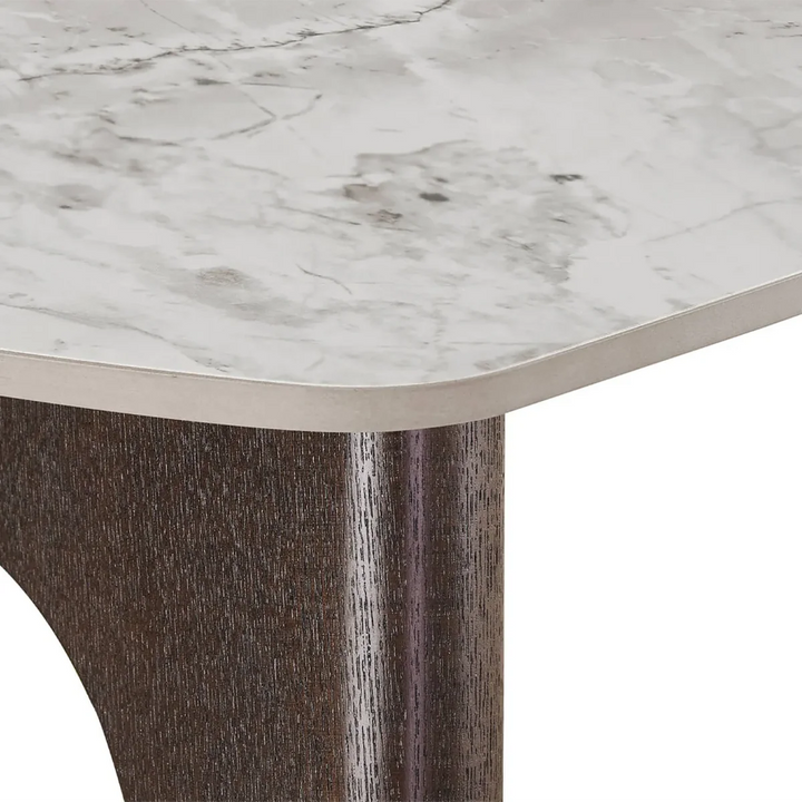 Durable Sintered Stone Coffee Table | Scratch & Stain Resistant Grey Top
