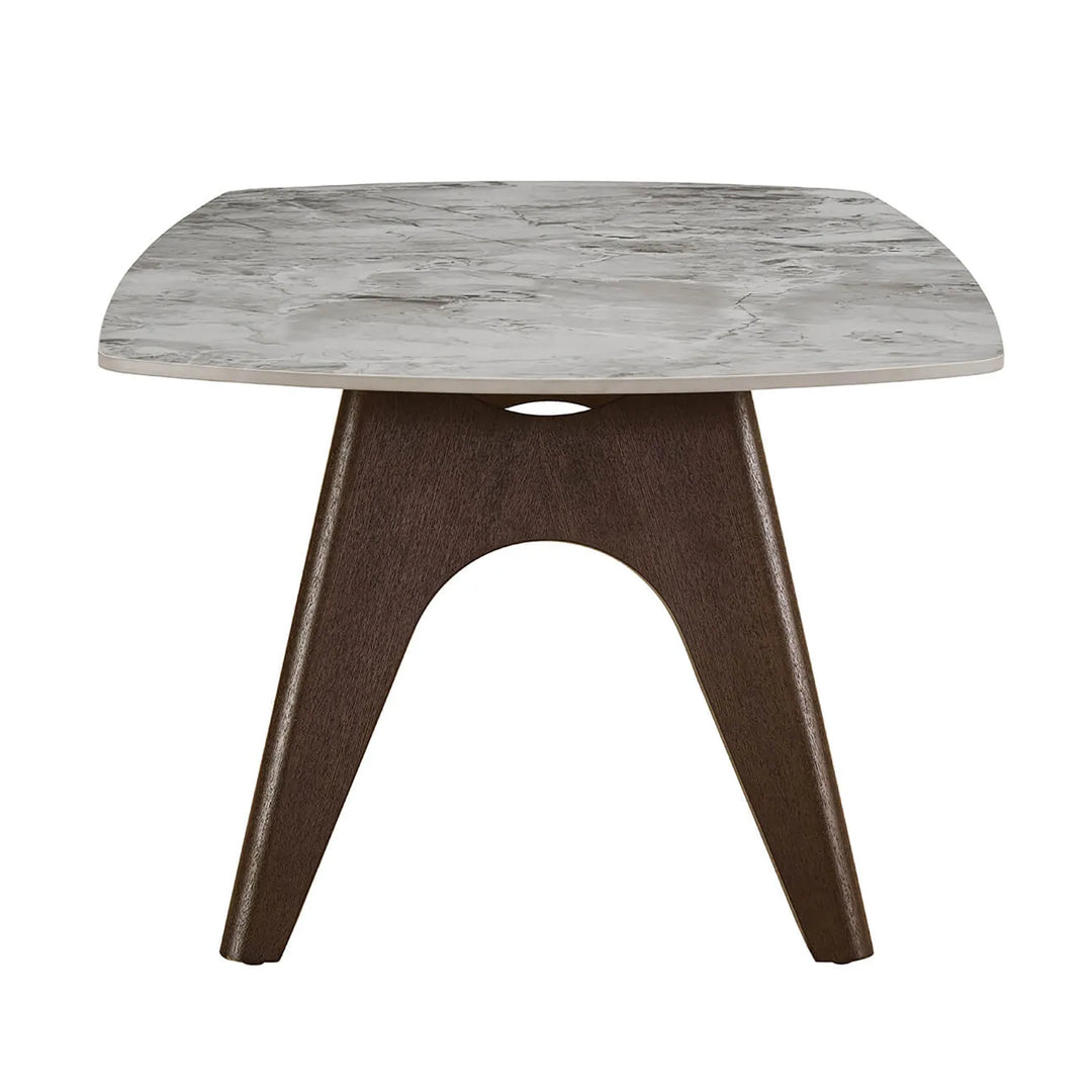 Durable Sintered Stone Coffee Table | Scratch & Stain Resistant Grey Top