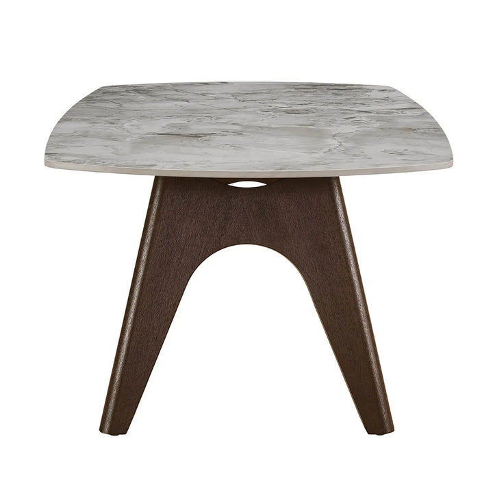 Durable Sintered Stone Coffee Table | Scratch & Stain Resistant Grey Top
