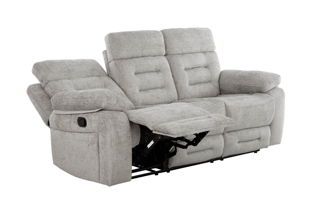 Wilbur 3 Seater Manual Recliner Grey