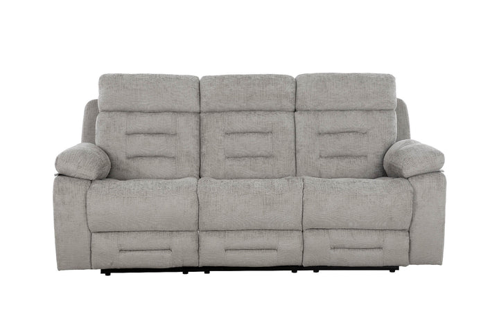 Wilbur 3 Seater Manual Recliner Grey