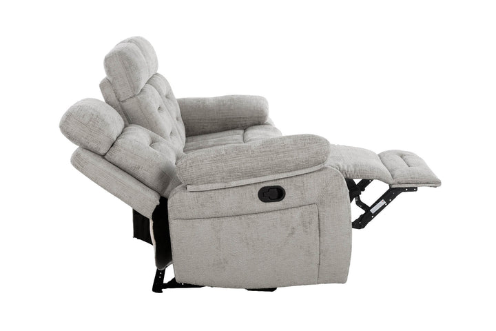 Wilbur 3 Seater Manual Recliner Grey