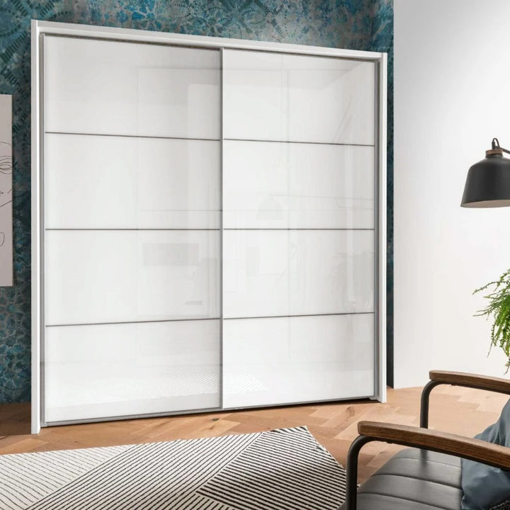 Nova Plus Sliding Wardrobe with Glass Front