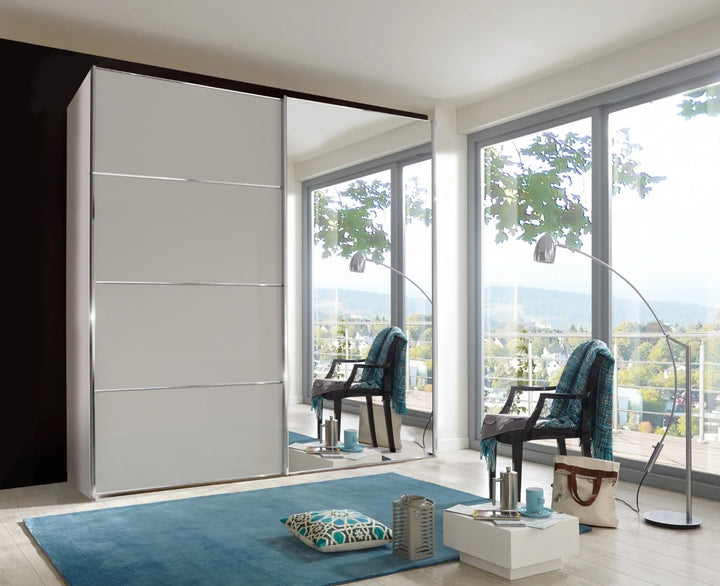 Nova Plus Sliding Door Wardrobe with Mirror and Decor Front