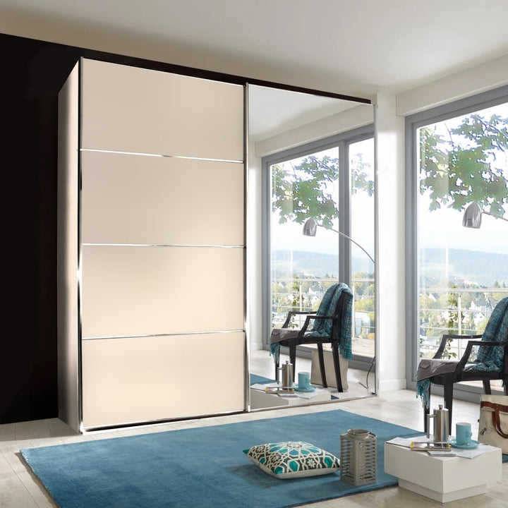 Nova Plus Sliding Door Wardrobe with Mirror and Decor Front