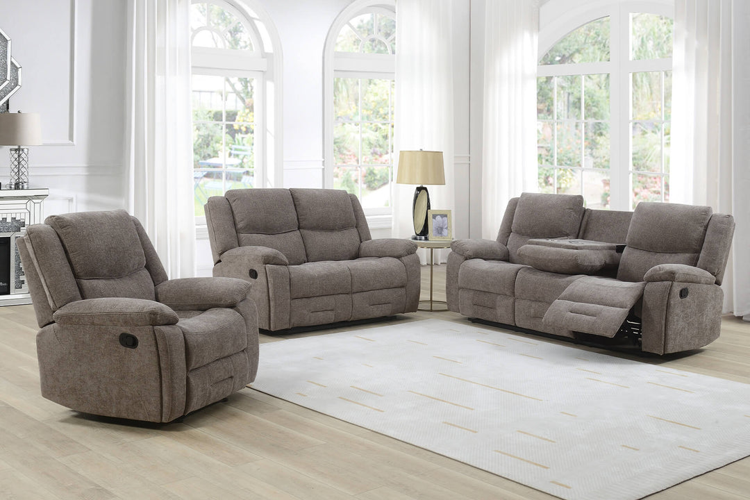 Weston 3 Seater Manual Recliner Grey