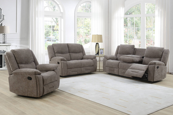 Weston 3 Seater Manual Recliner Grey