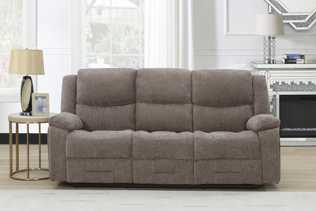 Weston 3 Seater Manual Recliner Grey