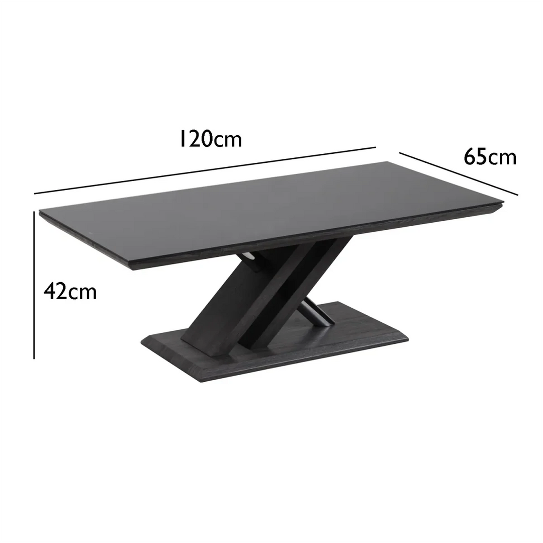 Elegant Grey Walnut Coffee Table – Modern Living