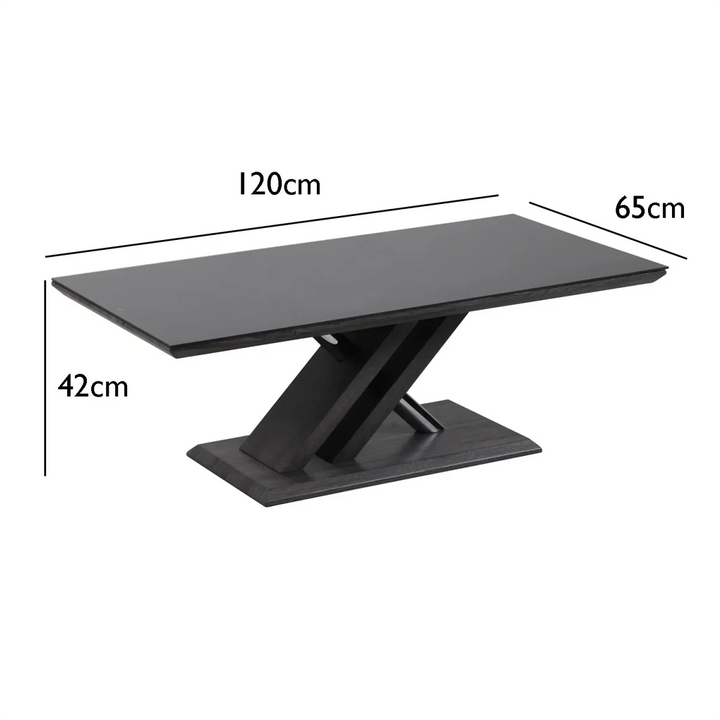 Elegant Grey Walnut Coffee Table – Modern Living