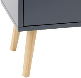 NYBORG 2+2 DRAWER CHEST DARK GREY