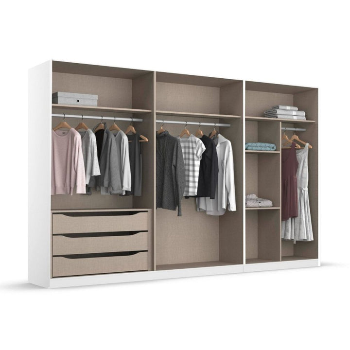 Rauch Monostar Metallic Grey 6 Door Hinged Wardrobe W271CM