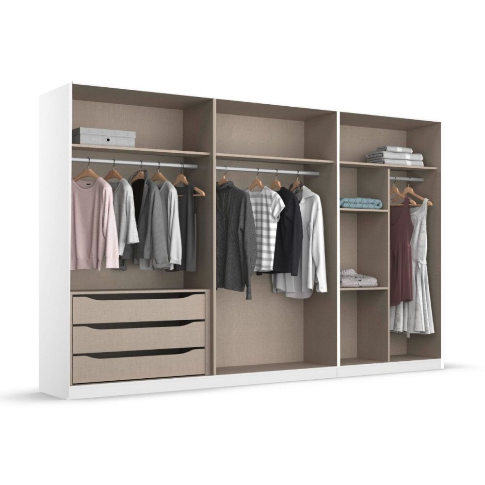 Rauch Monostar Silk Grey 6 Door Hinged Wardrobe W271CM