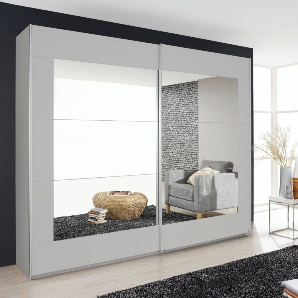 Rauch Alegro 1.81M Silk Grey Sliding Door German Wardrobe