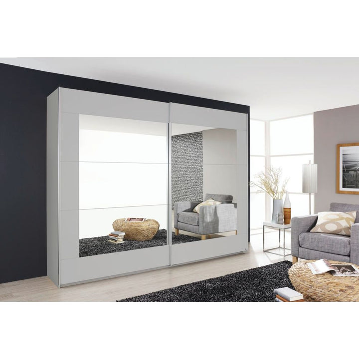 Rauch Alegro 1.81M Silk Grey Sliding Door German Wardrobe