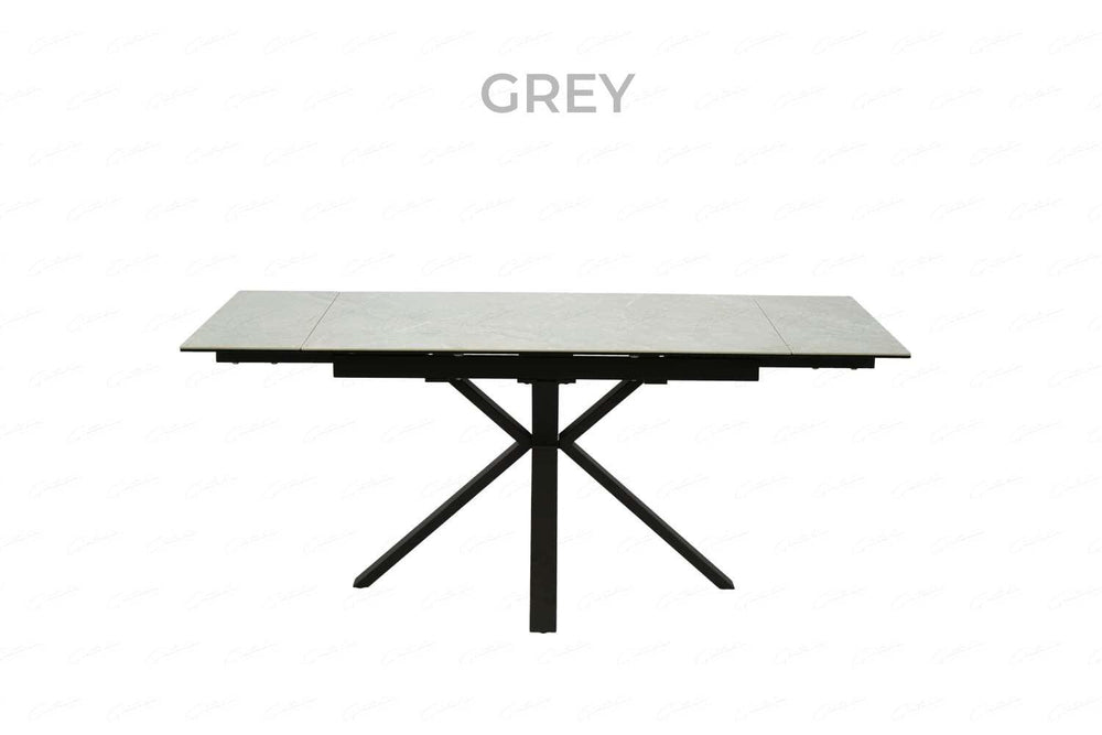 Marco Ceramic Marble Top Ext Dining Table Small - Evoke Home 