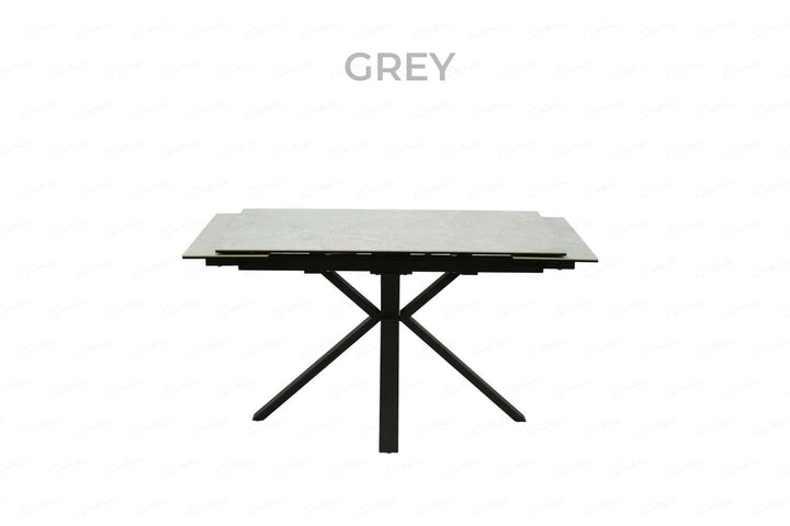 Marco Ceramic Marble Top Ext Dining Table Small - Evoke Home 