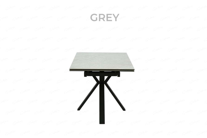 Marco Ceramic Marble Top Ext Dining Table Small - Evoke Home 