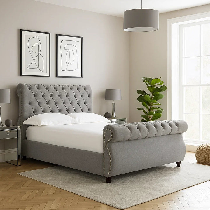 Chiswick Chesterfield Fabric Upholstered Bed Frame