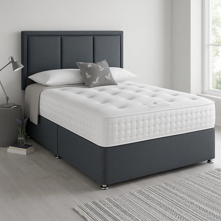Bronze 1500 Fabric Upholstered Mattress Divan Set