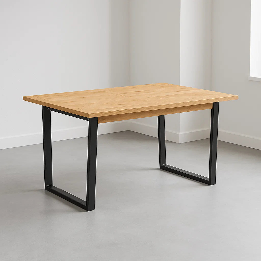 Harlem Industrial Dining Table - Fixed Top