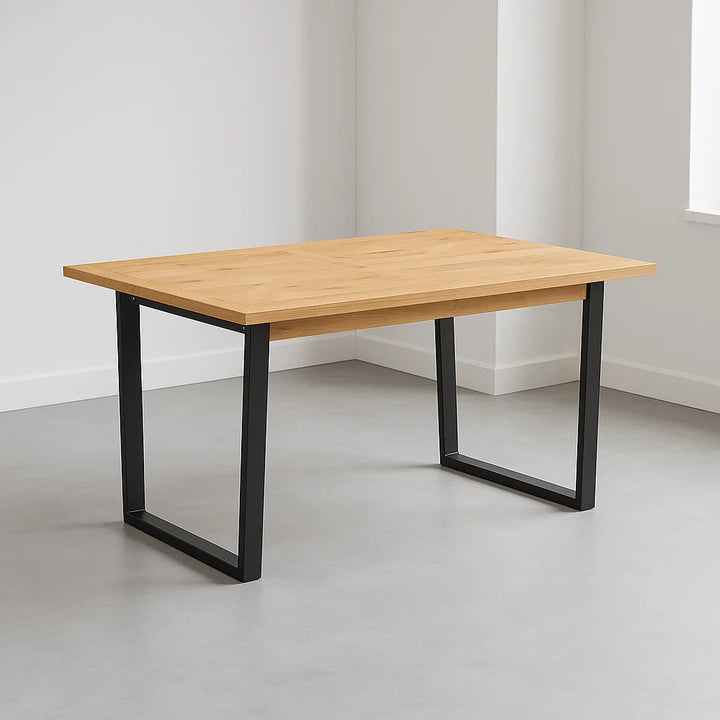 Harlem Industrial Dining Table - Fixed Top