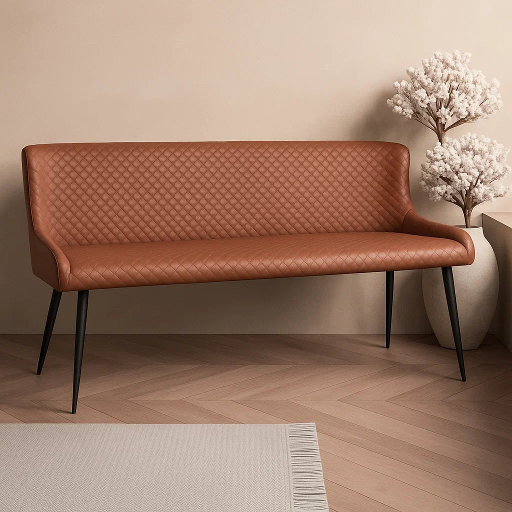 Hereford Bench - Tan PU